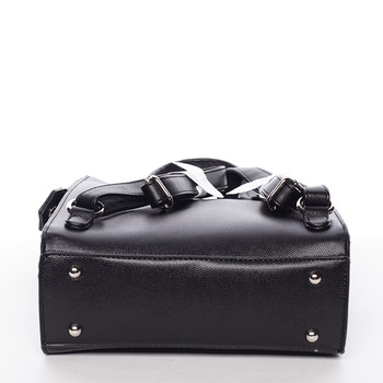 Dámsky pevný moderný batoh čierny - David Jones Leandros