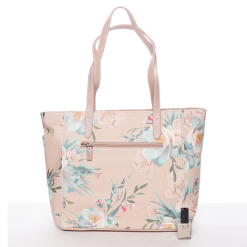 Moderná kvetinová kabelka cez rameno ružová - David Jones Kimora