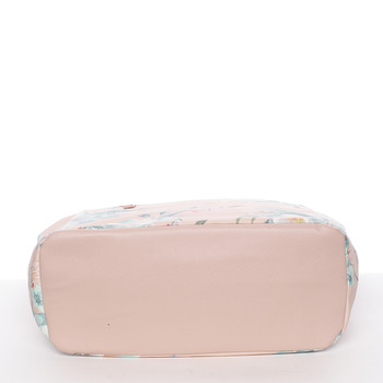 Moderná kvetinová kabelka cez rameno ružová - David Jones Kimora