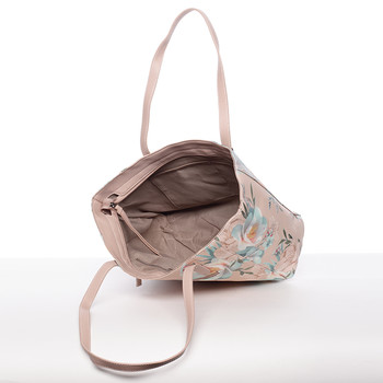 Moderná kvetinová kabelka cez rameno ružová - David Jones Kimora