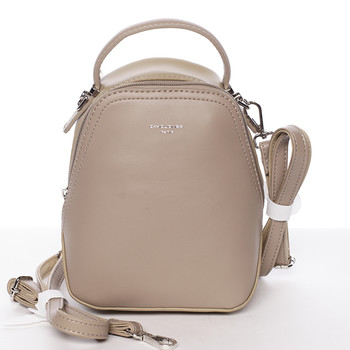 Malý dámsky mestský batoh/kabelka camel piesková- David Jones Lefteris