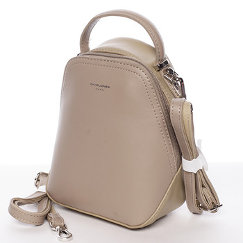 Malý dámsky mestský batoh/kabelka camel piesková- David Jones Lefteris