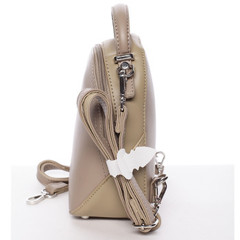 Malý dámsky mestský batoh/kabelka camel piesková- David Jones Lefteris