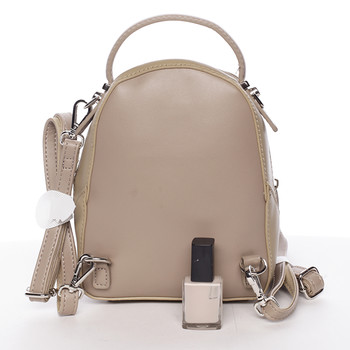 Malý dámsky mestský batoh/kabelka camel piesková- David Jones Lefteris