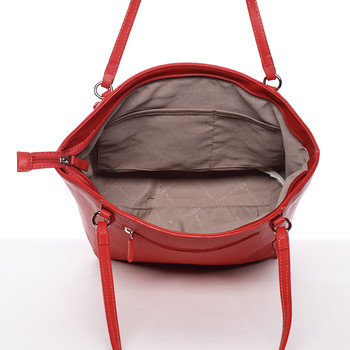 Luxusná dámska kabelka cez rameno červená - David Jones Lenore