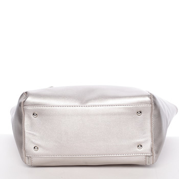 Luxusná dámska kabelka cez rameno strieborná - David Jones Lenore