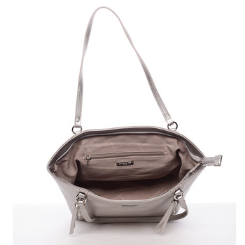 Luxusná dámska kabelka cez rameno strieborná - David Jones Lenore