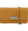 Malá dámska crossbody kabelka tmavožltá - David Jones Leklis