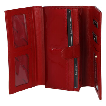 Dámska kožená peňaženka červená - Gregorio Gluliana