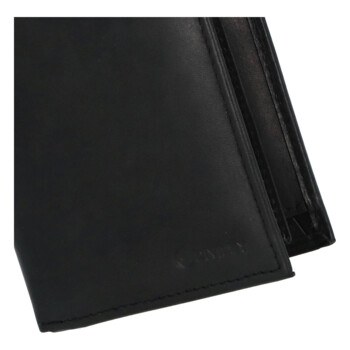 Pánska kožená peňaženka čierna - Diviley Soran