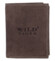 Pánska kožená peňaženka hnedá - Wild Piotr