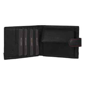 Pánska kožená peňaženka čierna - Bellugio Zeros