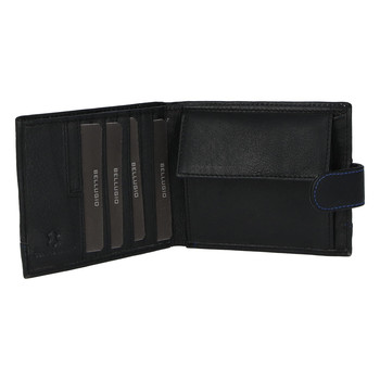 Pánska kožená peňaženka čierna - Bellugio Zeros 2