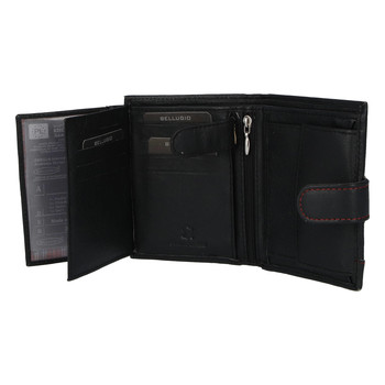 Pánska kožená peňaženka čierna - Bellugio Vaskes