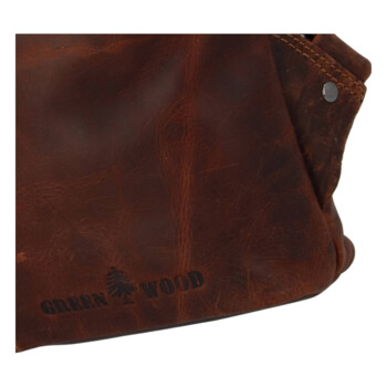 Luxusný kožený batoh hnedý - Greenwood Kameron