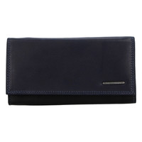 Dámska kožená peňaženka čierno modrá - Bellugio Sofia New