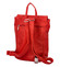 Väčšia mäkký dámsky moderný červený batoh - Ellis Elizabeth 