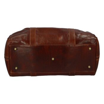 Cestovná kožená taška hnedá - Delami Vera Pelle Equado