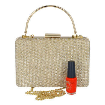 Dámska listová kabelka zlatá - Michelle Moon Shelly