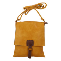 Dámska crossbody kabelka tmavožltá - Paolo Bags Finiona New