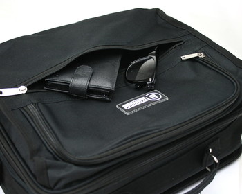 Pánska látková taška cez plece čierna - Bellugio F200