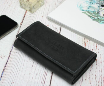 Dámska kožená peňaženka čierna - Wild Jadrrien