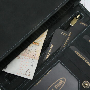 Dámska kožená peňaženka čierna - Wild Jadrrien