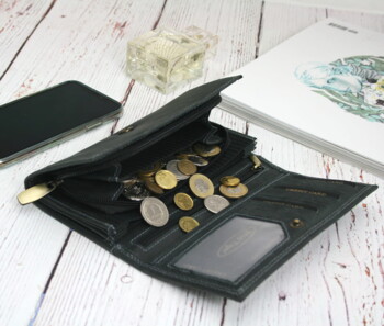 Dámska kožená peňaženka čierna - Wild Jadrrien