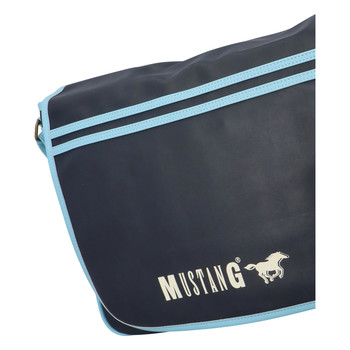 Veľká taška cez rameno tmavo modrá - Mustang Oleo