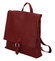 Dámsky kožený batôžtek kabelka tmavočervený - ItalY Francesco