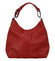 Dámska kožená kabelka tmavočervená - ItalY Inpelle