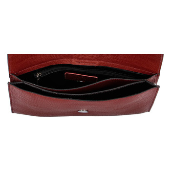 Luxusná dámska kabelka tmavo červená - ItalY Brother