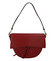 Dámska luxusná kožená kabelka tmavočervená - ItalY Mephia