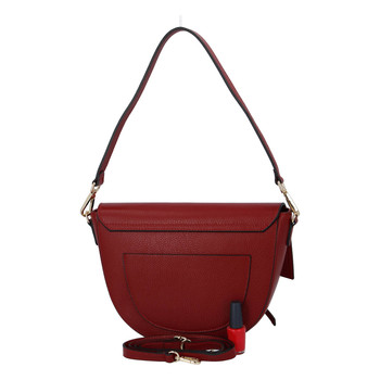 Dámska luxusná kožená kabelka tmavočervená - ItalY Mephia