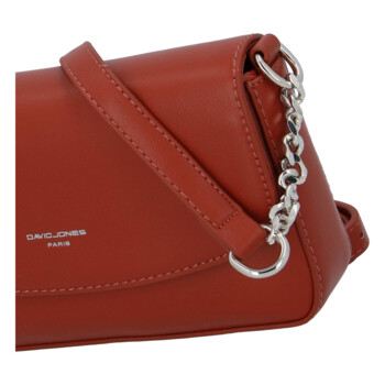 Dámska crossbody kabelka tehlovo červená - David Jones Tallma