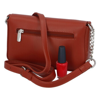Dámska crossbody kabelka tehlovo červená - David Jones Tallma