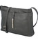 Dámska kožená crossbody kabelka šedá - ItalY Eneta