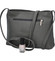 Dámska kožená crossbody kabelka šedá - ItalY Eneta