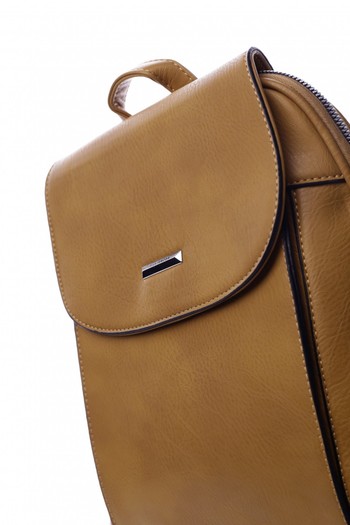 Dámsky mestský batoh kabelka tmavo žltý - Silvia Rosa Polan