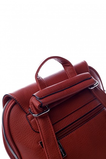 Dámsky mestský batoh kabelka červený - Silvia Rosa Polan