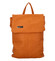 Väčšia mäkký dámsky moderný oranžový batoh - Ellis Elizabeth JR