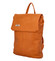 Väčšia mäkký dámsky moderný oranžový batoh - Ellis Elizabeth JR