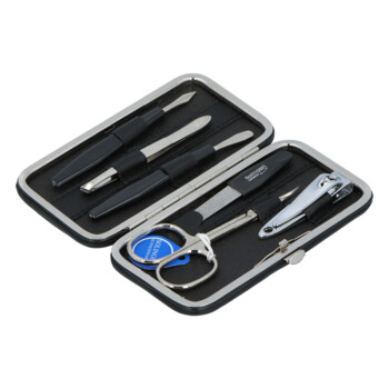 Kožená manikúra a pedikúra čierna - Solingen Bodi