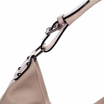 Dámska kožená kabelka ružová - ItalY Inpelle