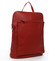 Dámsky kožený batôžtek kabelka tmavo červený - ItalY Houtel