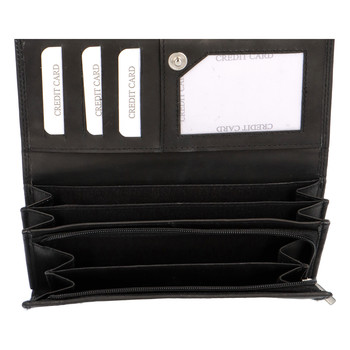 Dámska kožená peňaženka čierna - Diviley 4008M