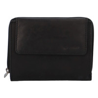 Dámska rozkladacia kožená peňaženka čierna - Diviley M4200