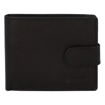 Malá pánska kožená peňaženka čierna - Diviley M3300