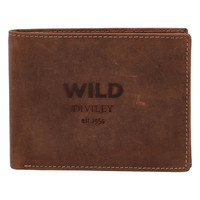 Pánska kožená peňaženka hnedá - WILD 1631