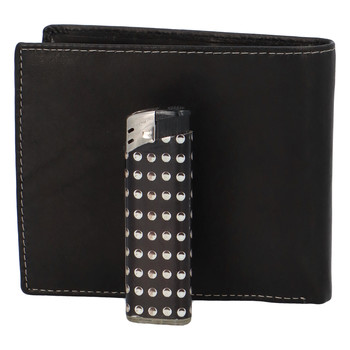 Pánska kožená peňaženka čierna - Diviley 2131 RED